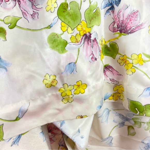 Saks fifth Avenue vintage floral flower garden party robe - Picture 12 of 14